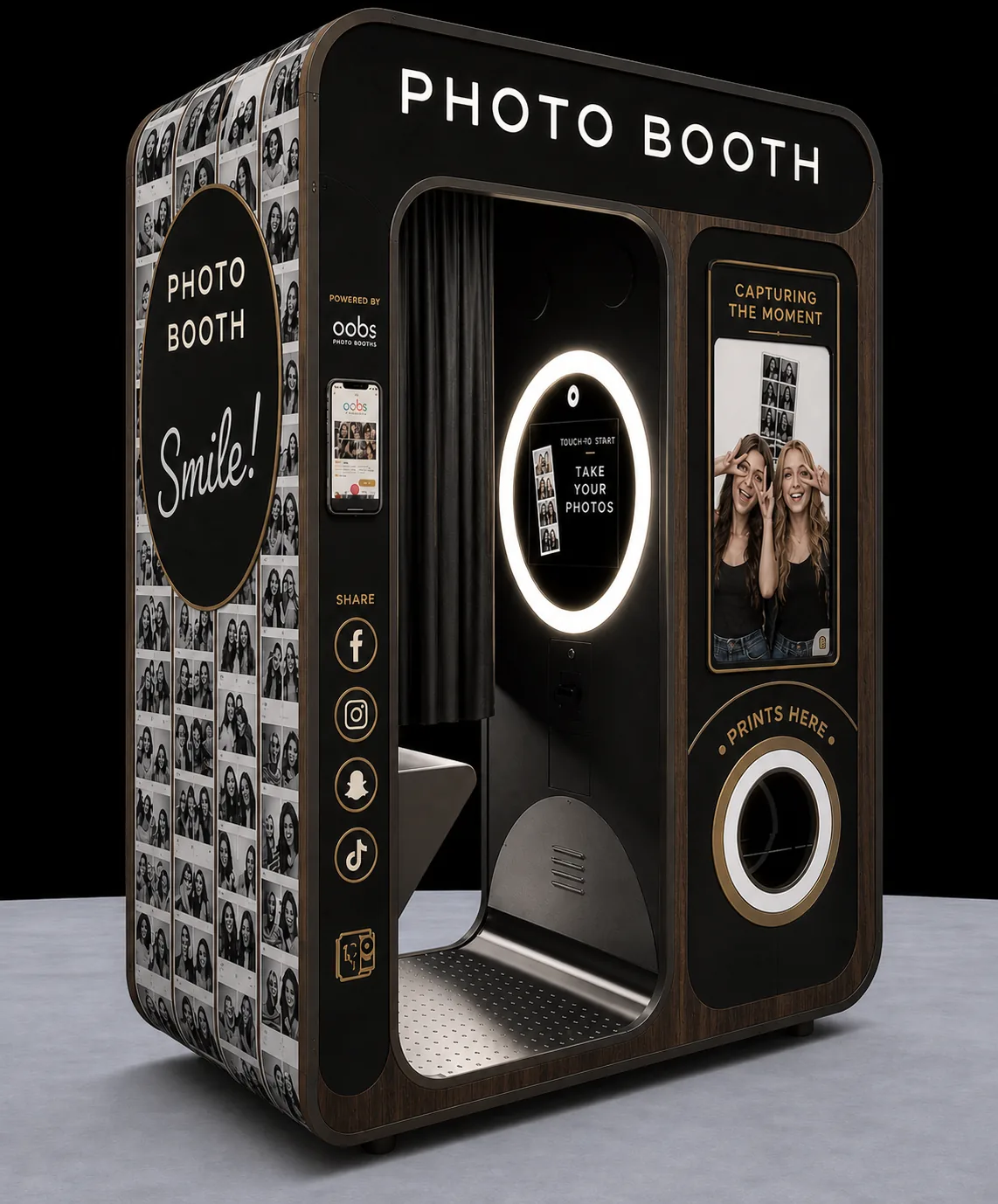 Full-size Photoma Booth enclosed photo booth from Experience Vending